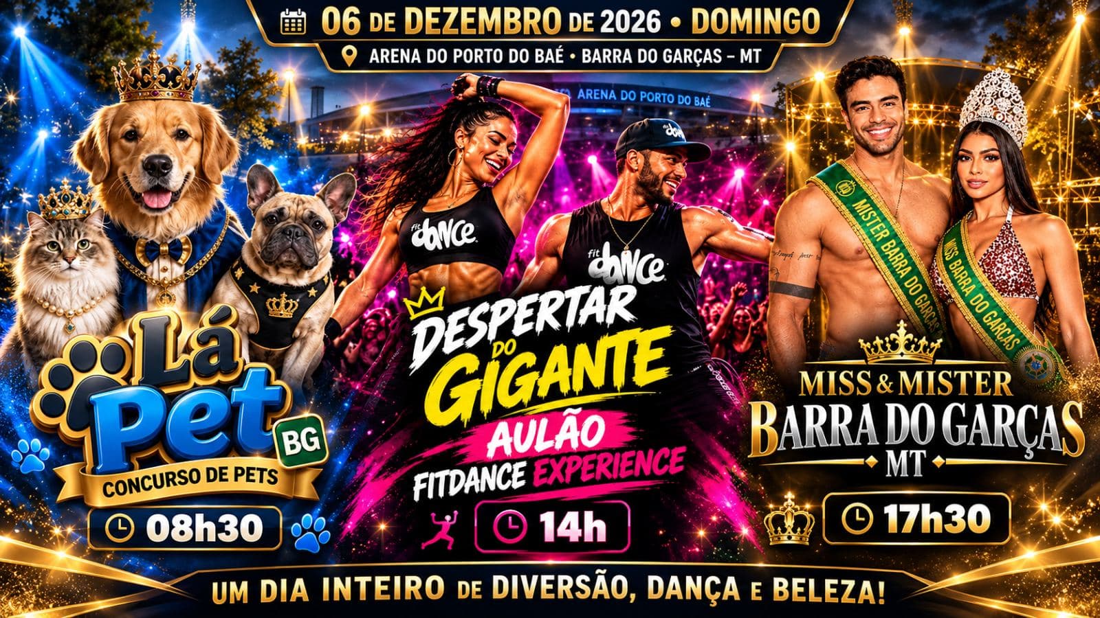 🎉 O DESPERTAR DO GIGANTE – MULTIEVENTO 🐾💃👑