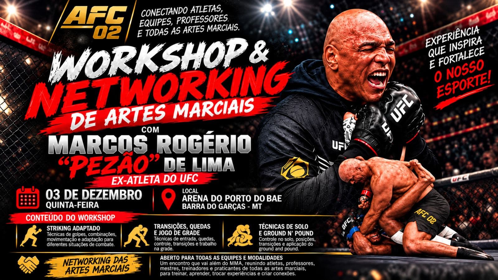 🥊 AFC 02 — Workshop & Networking de Artes Marciais