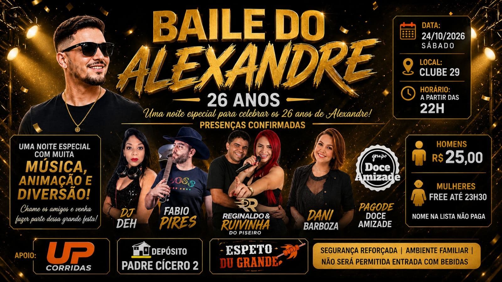 Baile do Alexandre 26 anos
