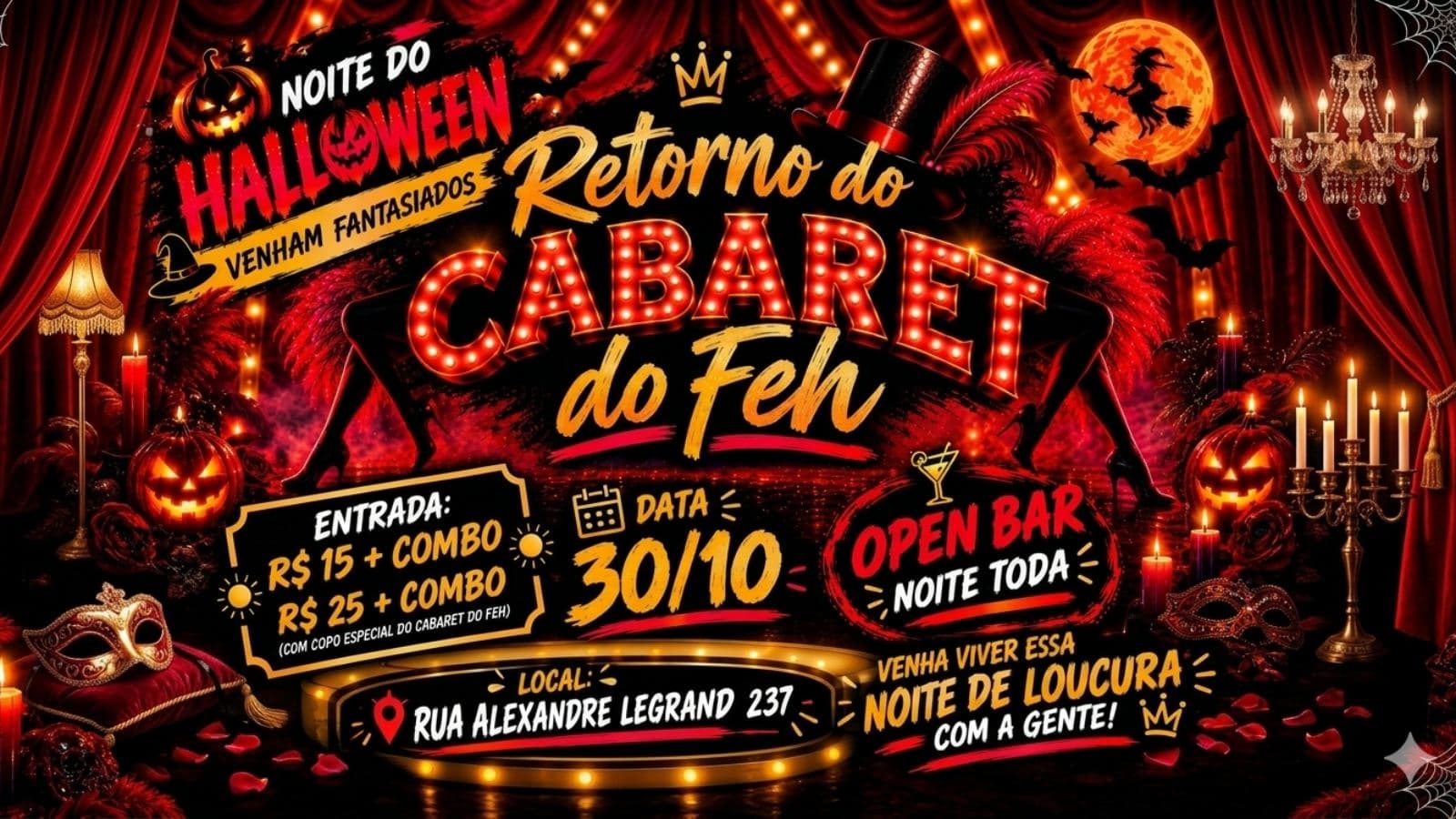 CABARET DO FEH — 4ª EDIÇÃO | HALLOWEEN