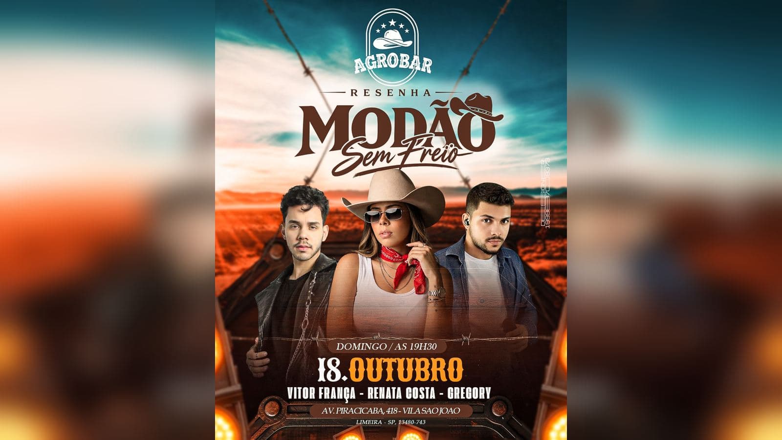 Resenha Modão Sem freio - Agrobar Limeira