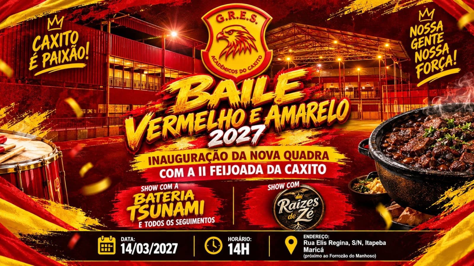 Baile Vermelho e Amarelo - 2027