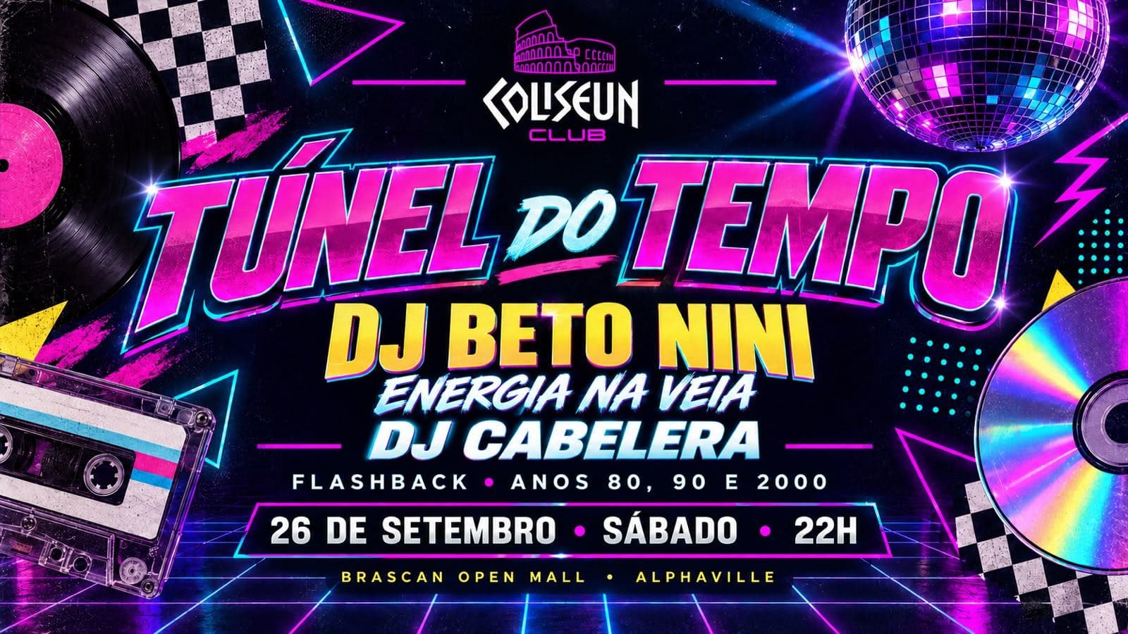 🪩 TÚNEL DO TEMPO — DJ BETO NINI | ENERGIA NA VEIA