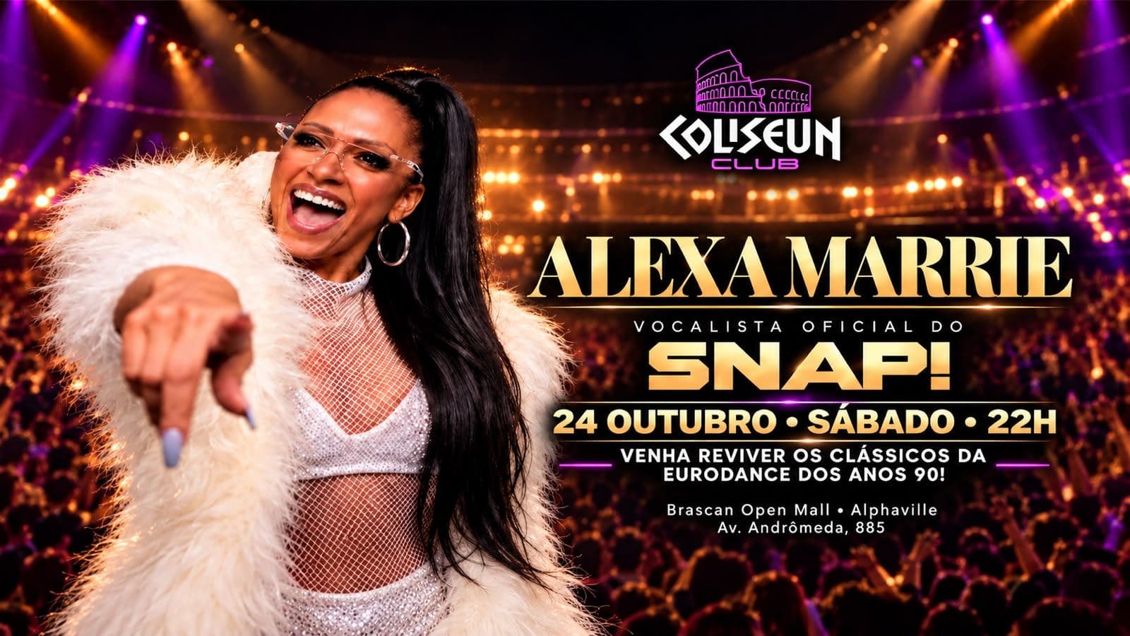 Show com Alexa Marrie – Vocalista Oficial do SNAP!
