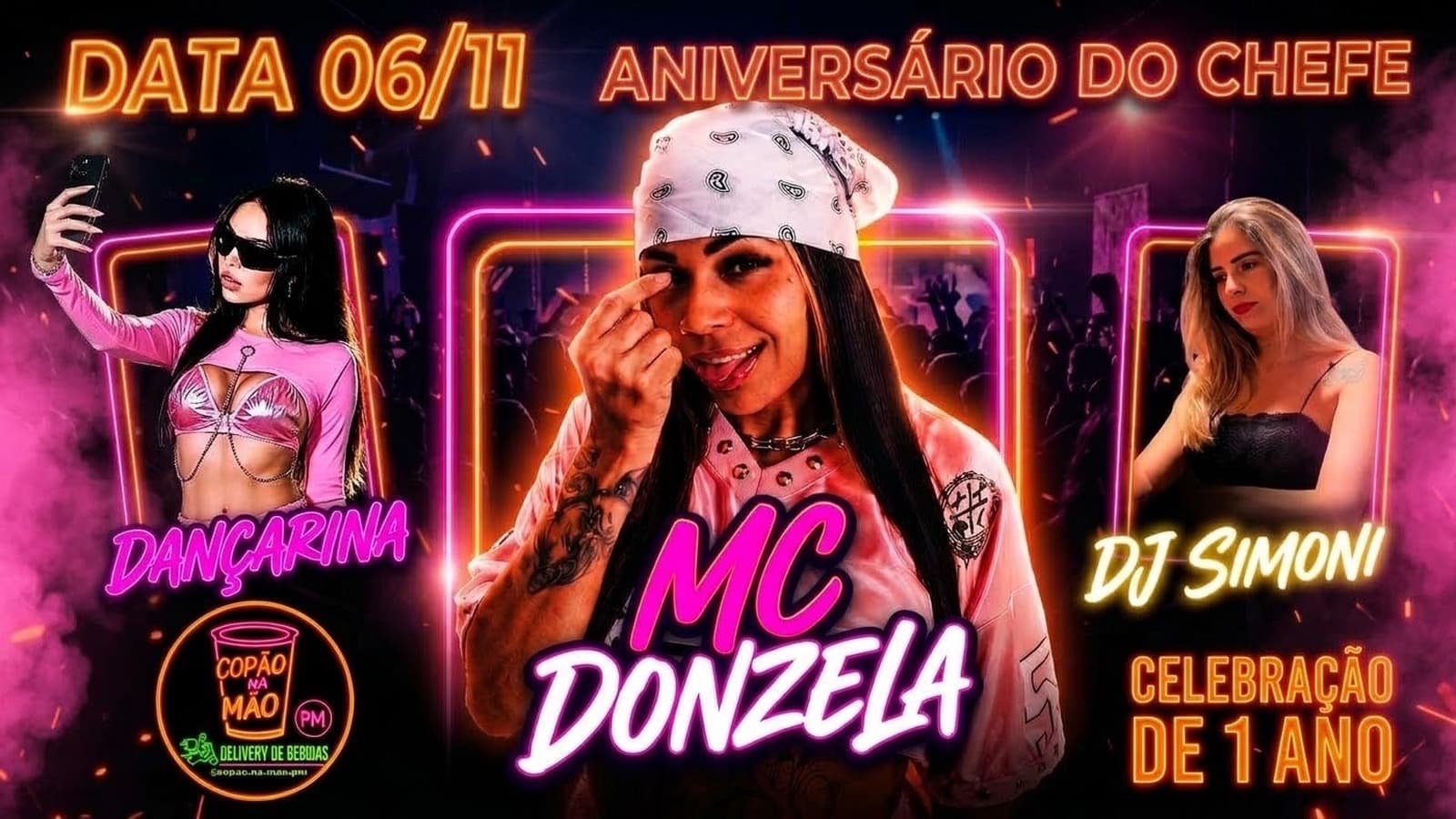 ANIVERSÁRIO 1 ANO COPÃO NA MÃO PM
