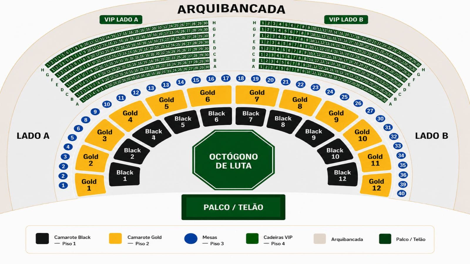 Mapa do evento 🔥 PFC – PRIME FIGHT CHAMPIONSHIP 🔥